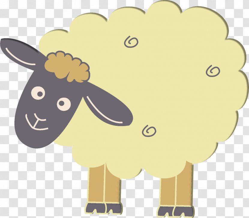 Sheep Cattle Goat Drawing Cartoon Transparent PNG
