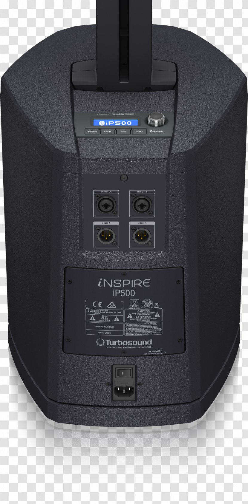 Turbosound INSPIRE IP500 Loudspeaker Turbo Sound Line Vertical Ativo 1000W 16x2,75 + Sub12 Ip2000 IP2000 - Top 500 Transparent PNG