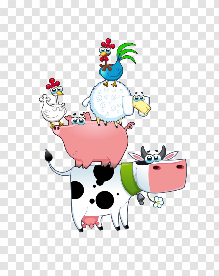 Cattle Vector Graphics Clip Art Image Cows On The Farm - Animal Picture Transparent PNG