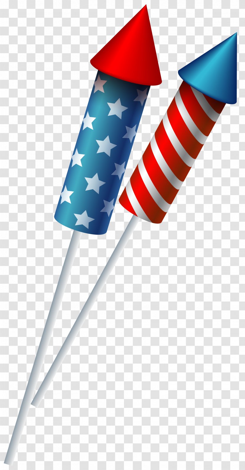 Sparkler Fireworks Independence Day Clip Art - USA Clipart Image Transparent PNG