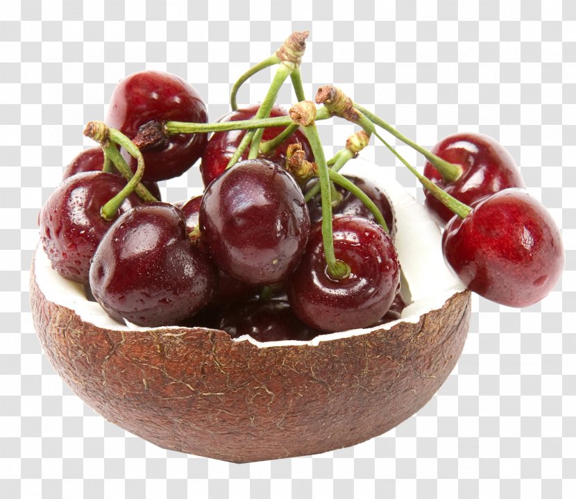 Sweet Cherry Food Coconut Fruit Transparent PNG