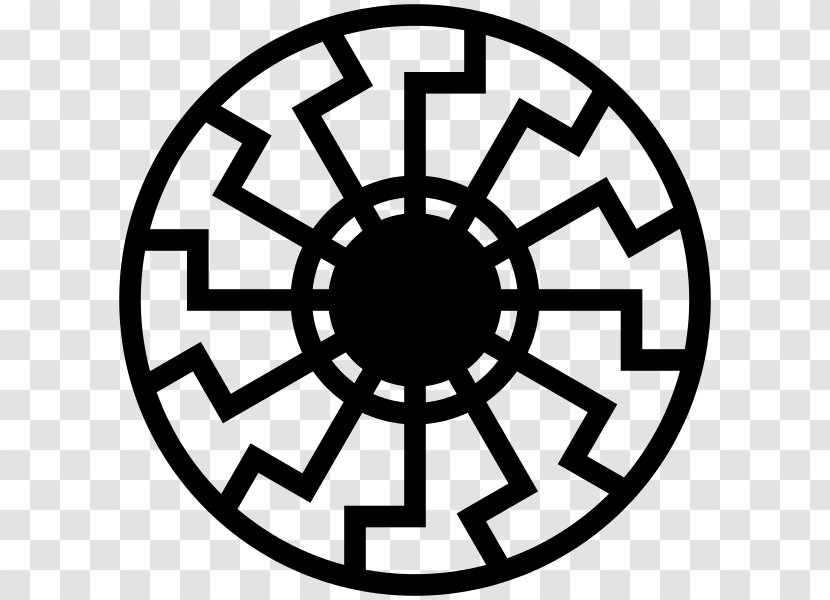 Black Sun Cross Symbol Christian - Nazi Germany Transparent PNG