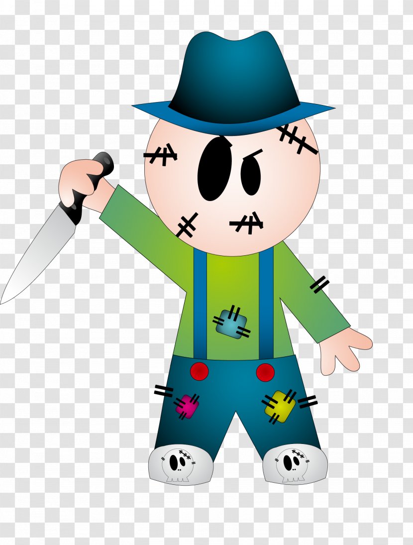 Free Content Clip Art - Clothing - The Demon With A Knife Transparent PNG