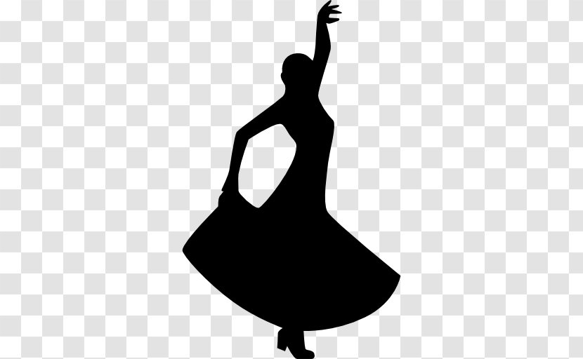 Flamenco Dance Silhouette - Flower Transparent PNG