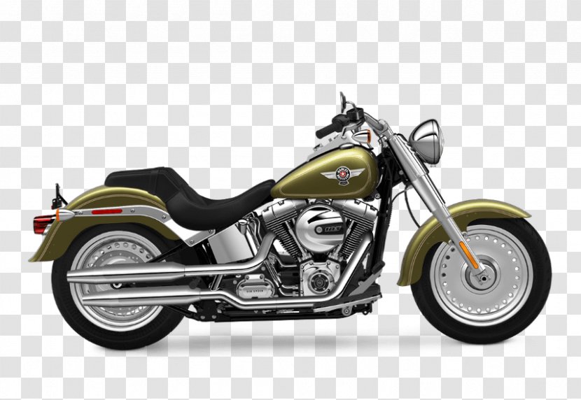 Harley-Davidson FLSTF Fat Boy Softail Motorcycle CVO - Automotive Exhaust Transparent PNG