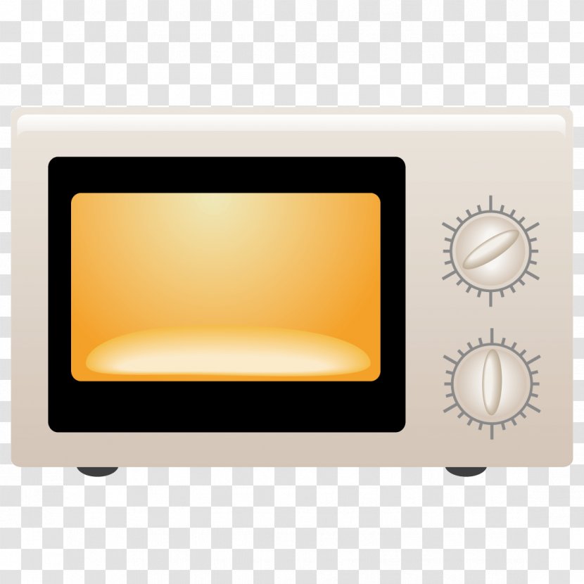 Drawing Microwave Oven - Cartoon - Beige Transparent PNG