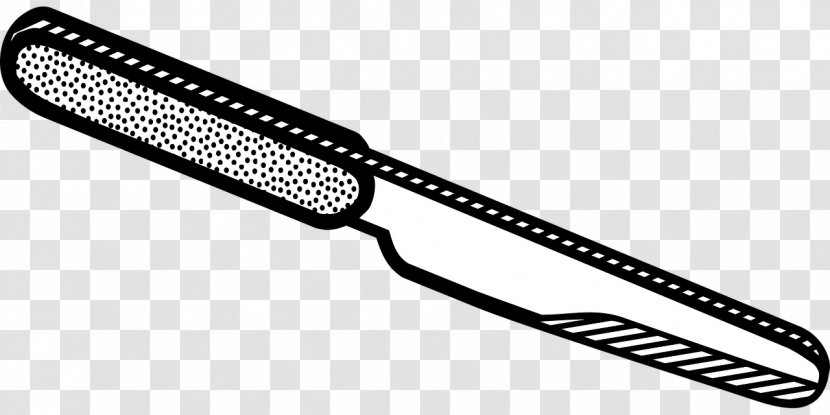 Knife Line Art Cutlery Clip Transparent PNG