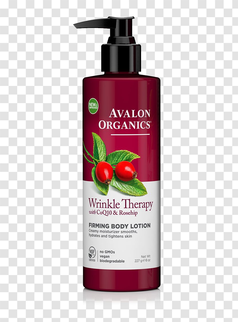 Lotion Avalon Organics Wrinkle Therapy Facial Serum Cream Rose Hip Seed Oil - Coenzyme Q10 Transparent PNG