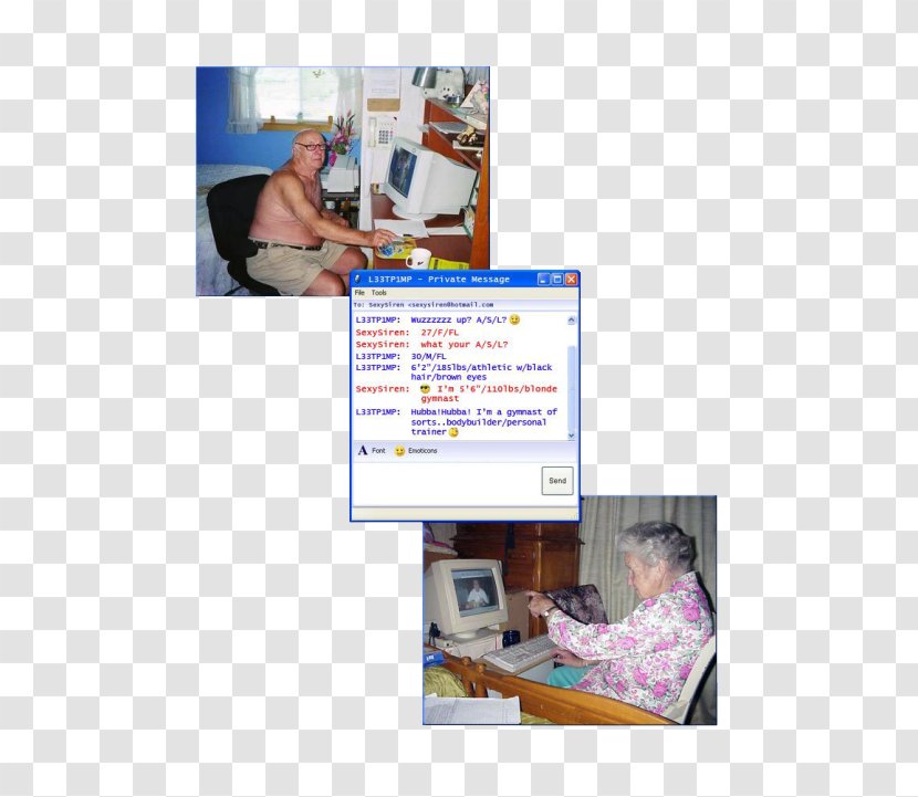 FreakingNews Old Age Online Dating Service Job - Dementia - Senior Citizens Transparent PNG