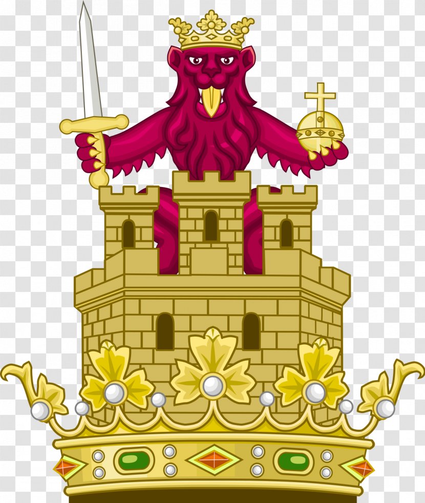 Crown Of Castile And León Cimera Del Castell I El Lleó Crest - Castille Leon Day Transparent PNG