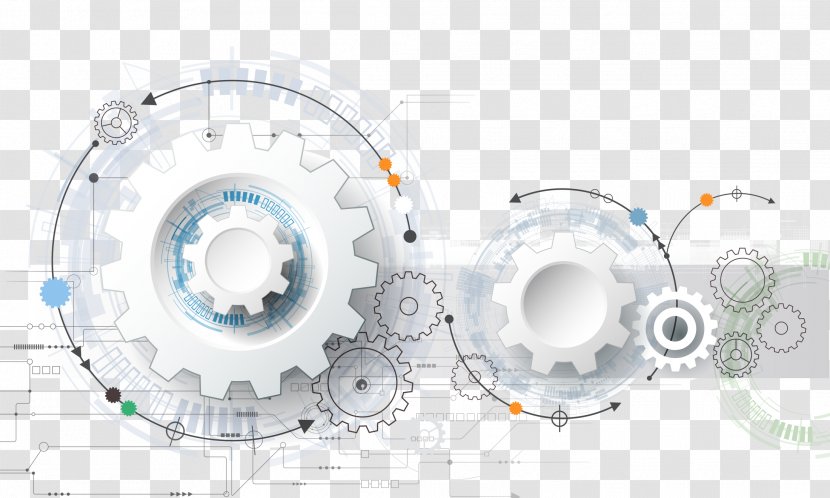 Technology Euclidean Vector Engineering Gear - Diagram - Elements Transparent PNG