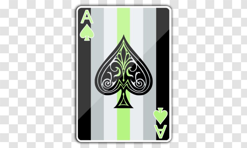 Ace Of Spades Playing Card Hearts - Frame - Asexual Spade Transparent PNG