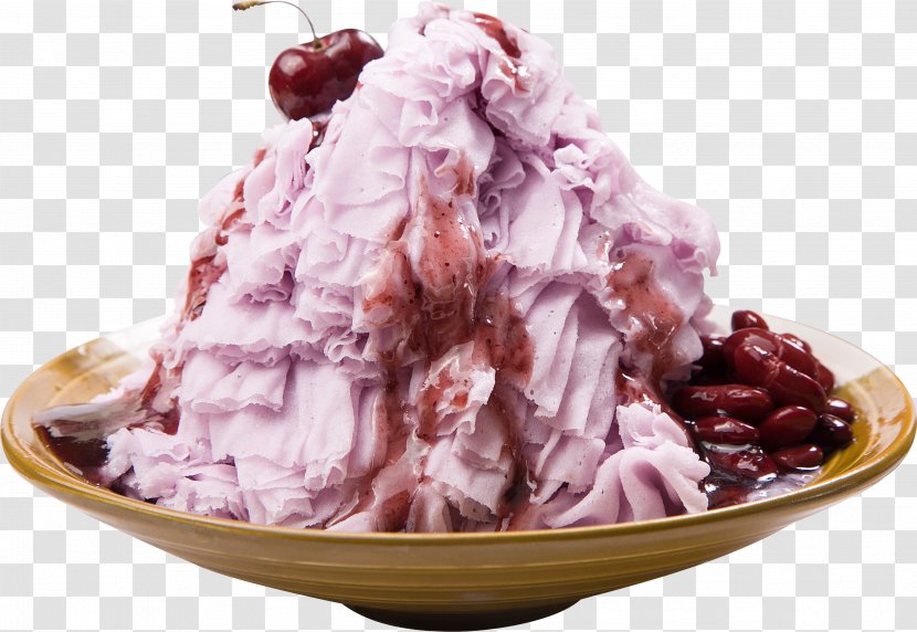 Ice Cream Sundae Red Bean Gelato Frozen Yogurt Transparent PNG