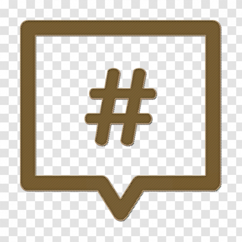 Blogger And Influencer Icon Hashtag Icon Transparent PNG