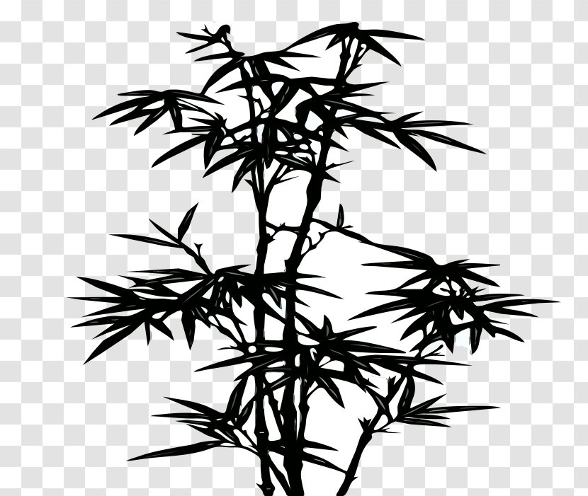 Bamboo Silhouette Wall Decal Clip Art - Plant Transparent PNG