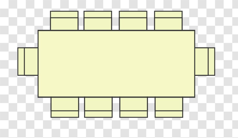 Line Pattern - Elevation - Banquet Table Transparent PNG