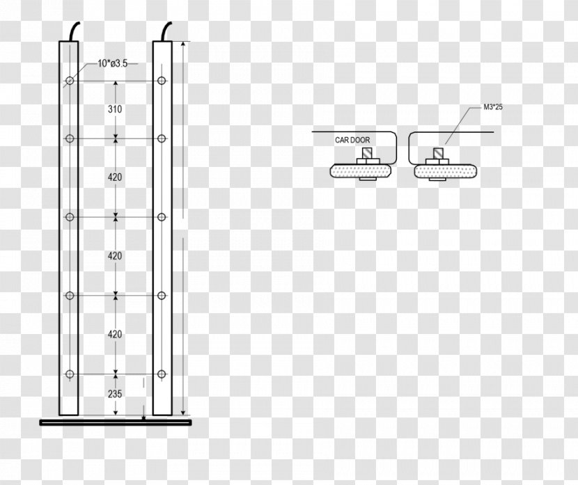Drawing Line Diagram Angle - Door Curtains Transparent PNG
