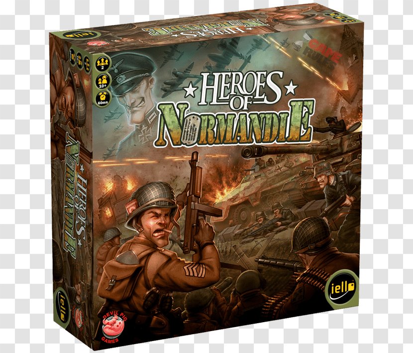 Heroes Of Normandie Board Game Miniature Wargaming - Infantry - Hero Match Transparent PNG