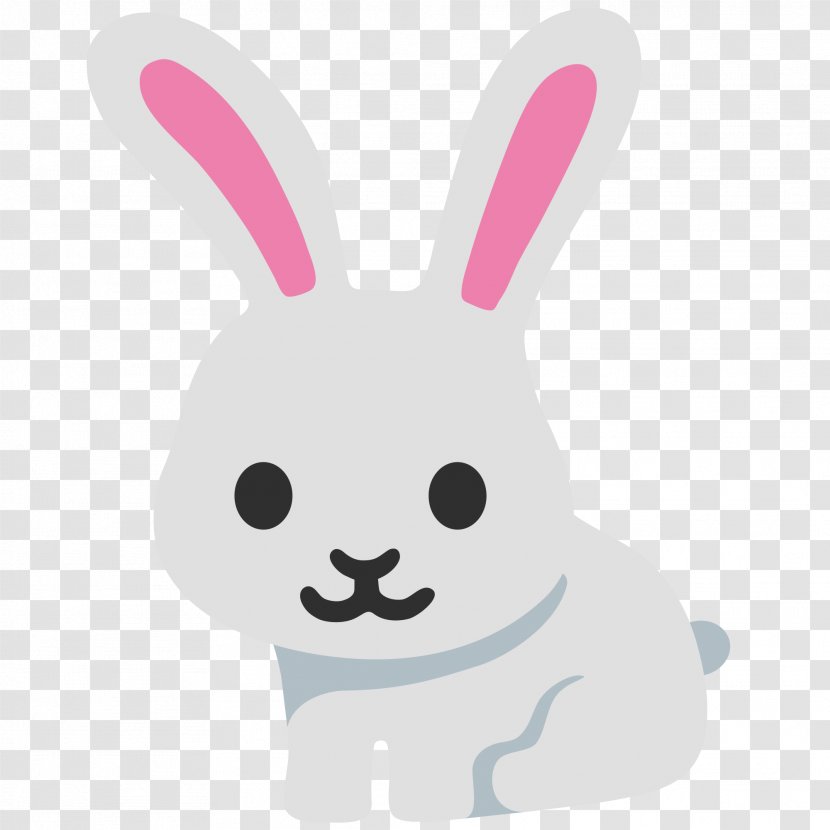 Easter Bunny Domestic Rabbit Emoji Clip Art - Mammal Transparent PNG