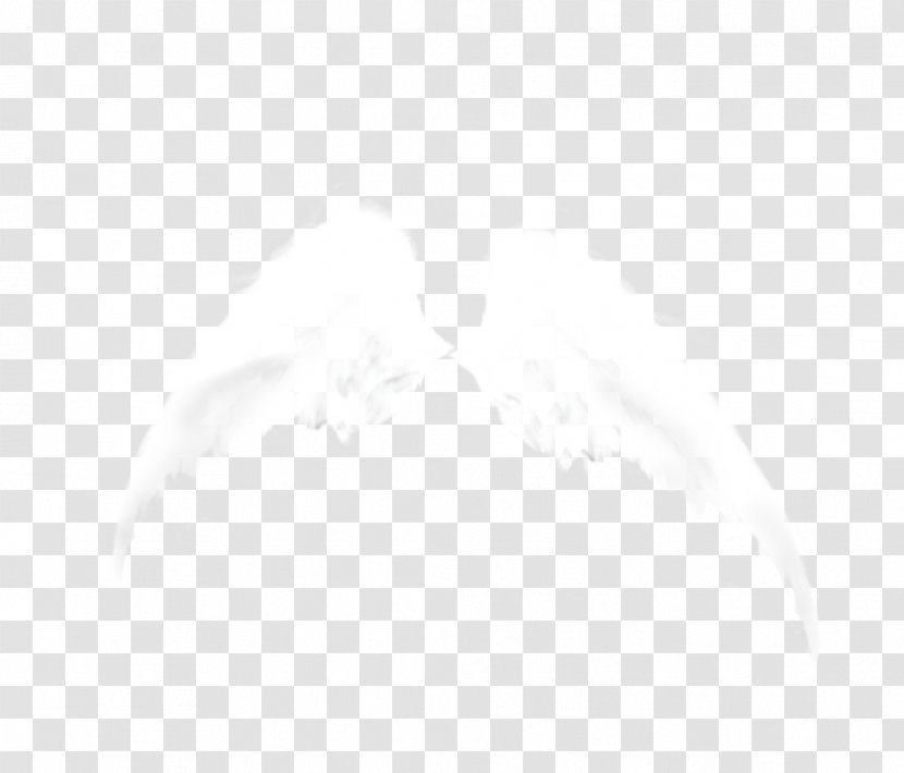 White Black Pattern - Angel Wings Transparent PNG