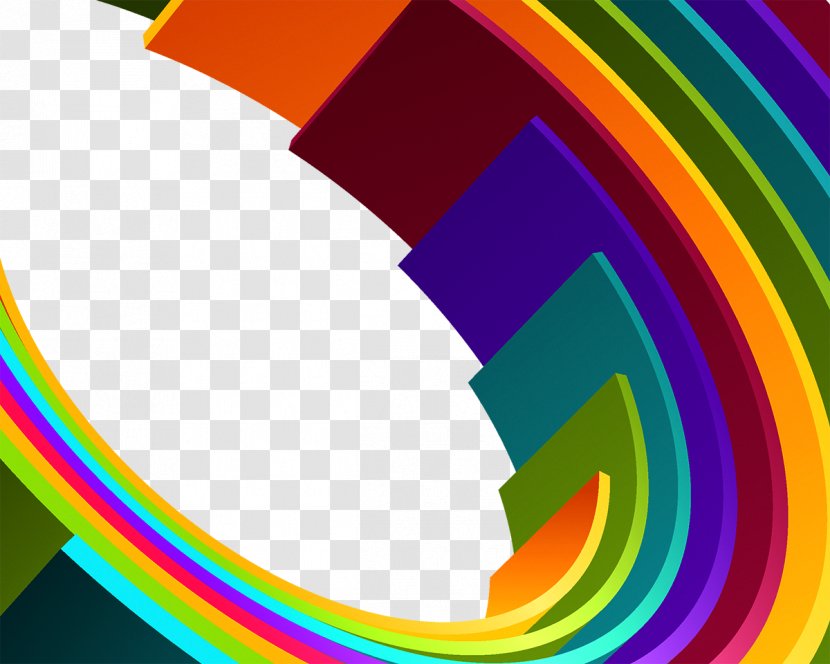 3D Circle Spinning Graphic Design - Colorful Science And Technology Transparent PNG