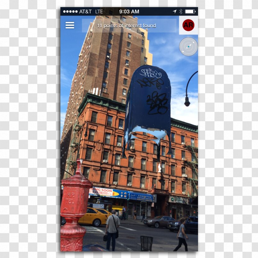 New York City Augmented Reality Layar Virtual - Post-box Transparent PNG