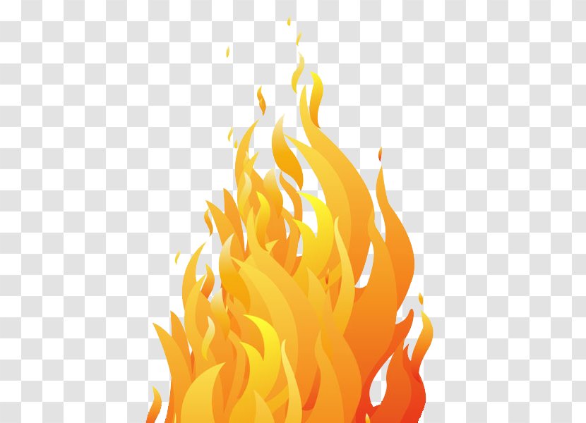 Fire Flame Clip Art - Orange - File Transparent PNG