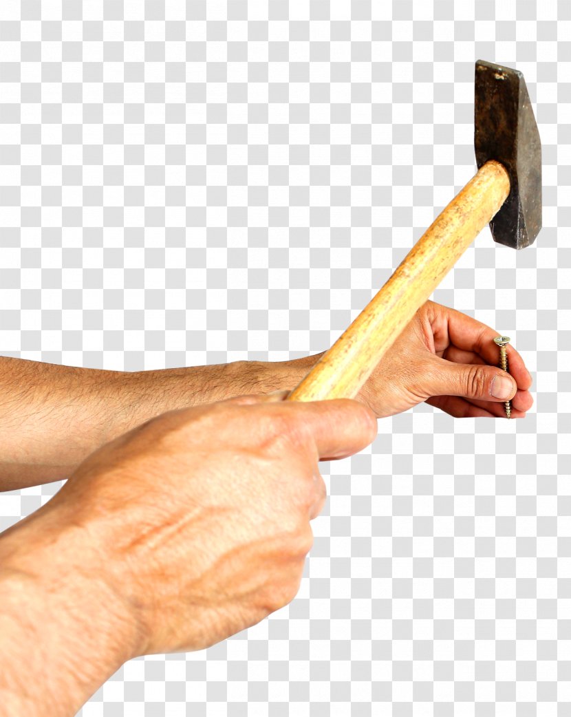 Hammering Man Nail Tool - Finger - A Transparent PNG