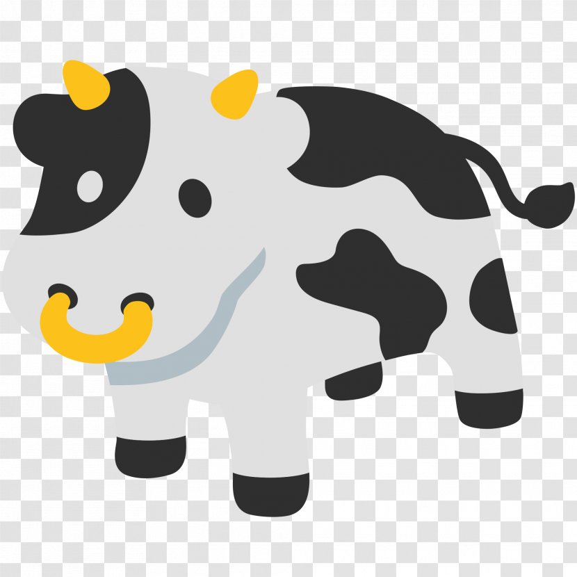 Cattle Emoji Train Symbol SMS - Cow Transparent PNG