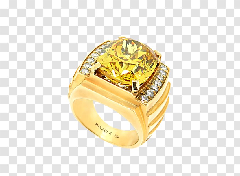 Jewellery Gemstone Gold Diamond Ring - Metal Transparent PNG