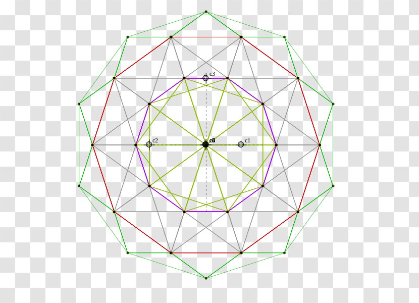 Symmetry Line Point Angle Pattern - Triangle Transparent PNG