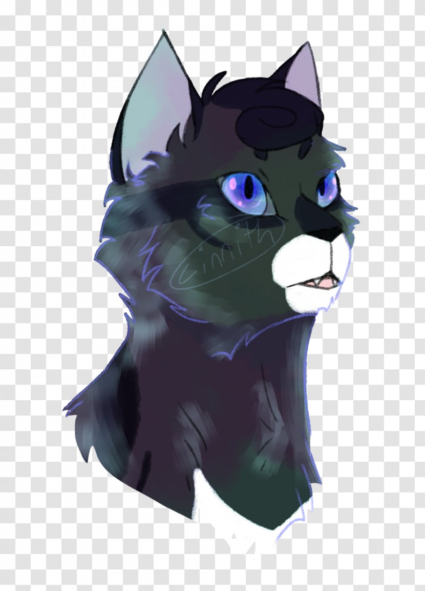 Black Cat Kitten Whiskers Transparent PNG