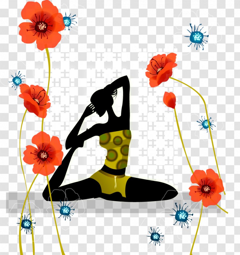 Yoga Designer Computer File - Beauty - And Creative Flowers Transparent PNG