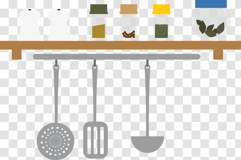 Kitchen Utensil Shelf Kitchenware - Furniture - Shelves Transparent PNG