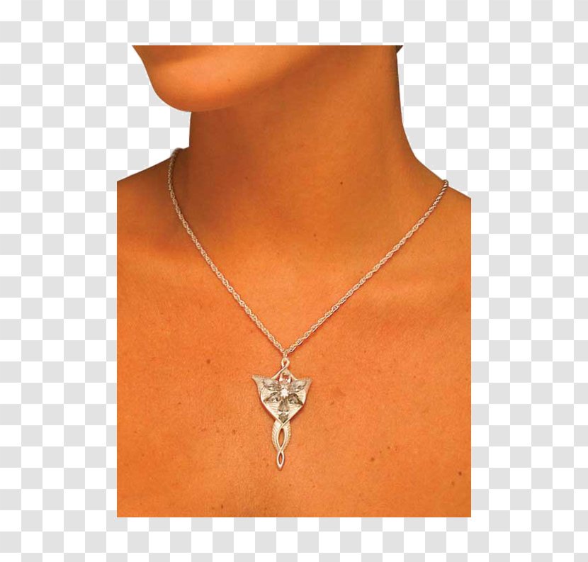 The Lord Of Rings Arwen Legolas Charms & Pendants Aragorn - Silver - Necklace Transparent PNG