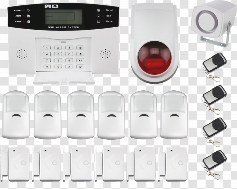 Security Alarms & Systems Alarm Device Motion Sensors Home Wireless Camera - Corded Phone - System Transparent PNG