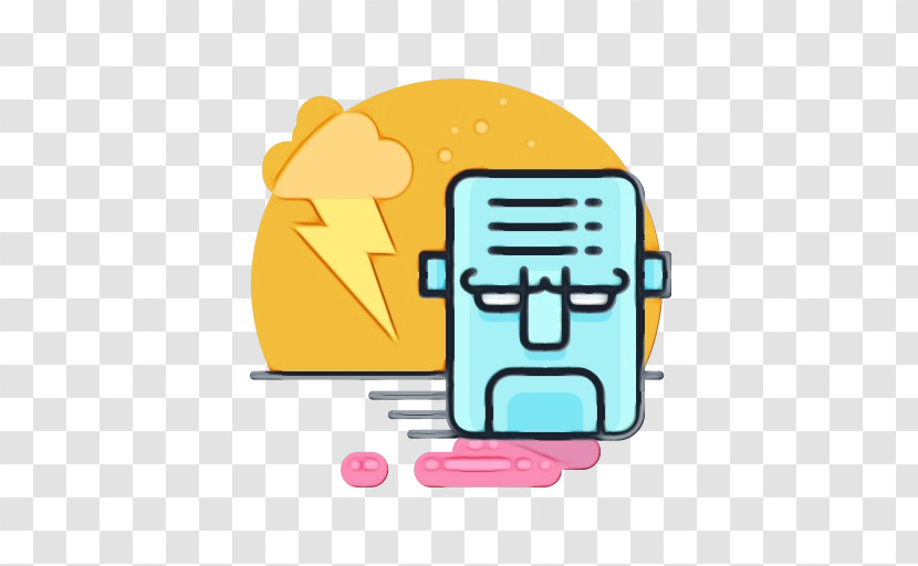 Cartoon Line Technology Icon Transparent PNG