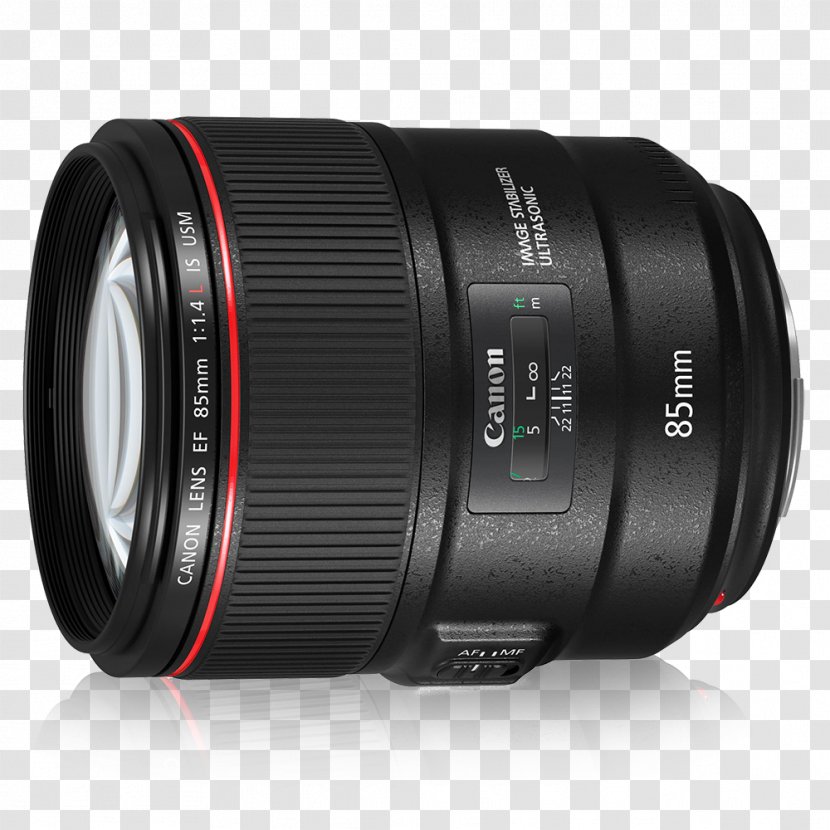 Canon EF Lens Mount 85mm F/1.4L IS USM Ultrasonic Motor - Digital Slr - Camera Transparent PNG