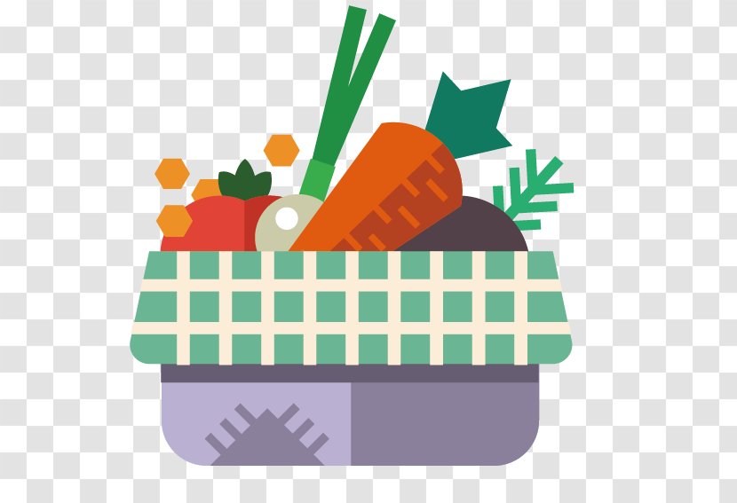 Icon - Vegetable - Flat Basket Transparent PNG