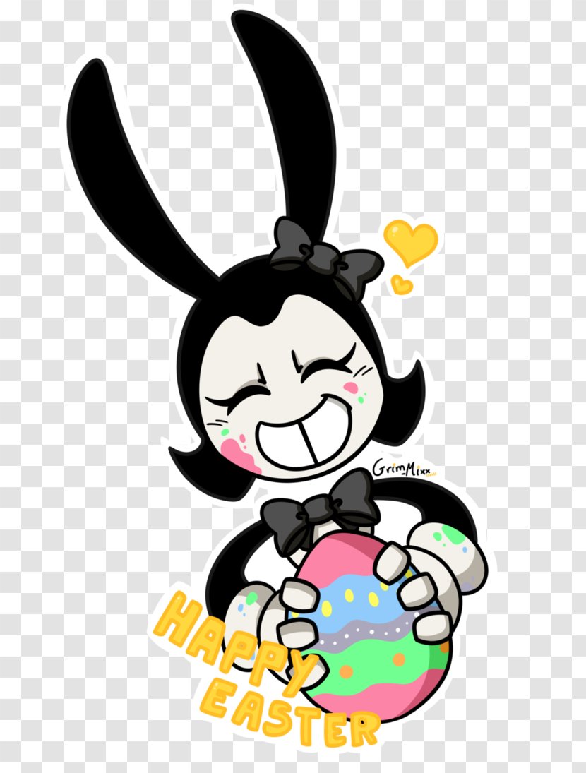 Easter Bunny Bendy And The Ink Machine Clip Art Drawing - Happiness - Demon Bunnies Transparent PNG