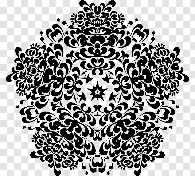 Vintage Floral Design Visual Elements And Principles - Symmetry - Designer Transparent PNG