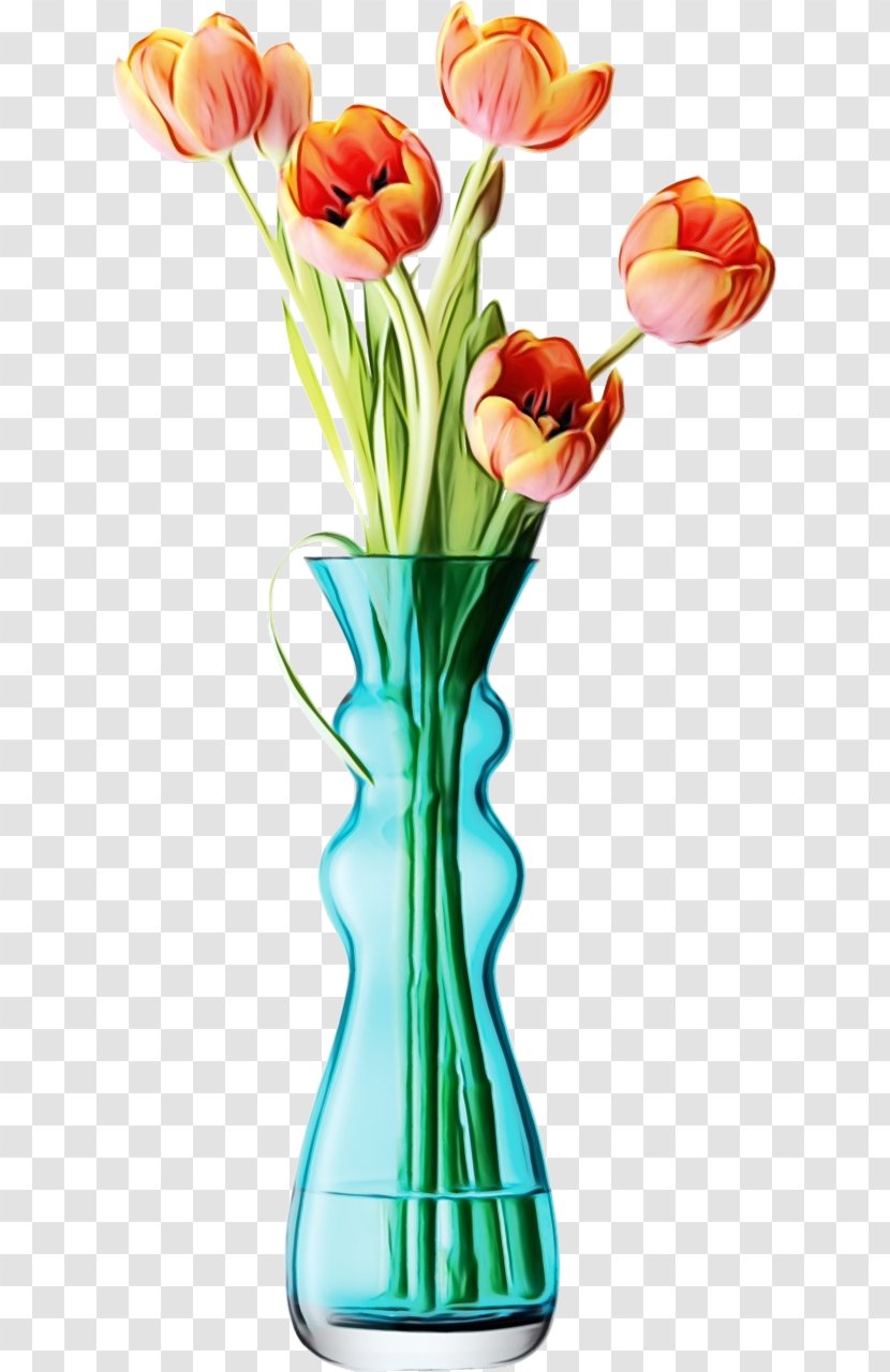 Vase Tulip Cut Flowers Flower Bouquet - Decorative Arts Transparent PNG