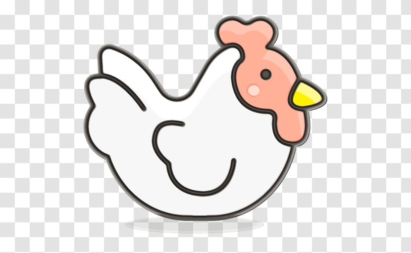 Chicken Cartoon - Jewellery - Line Art Transparent PNG