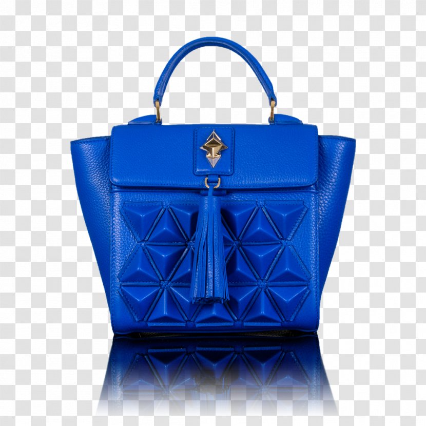 Tote Bag Leather Handbag Blue - Electric Transparent PNG