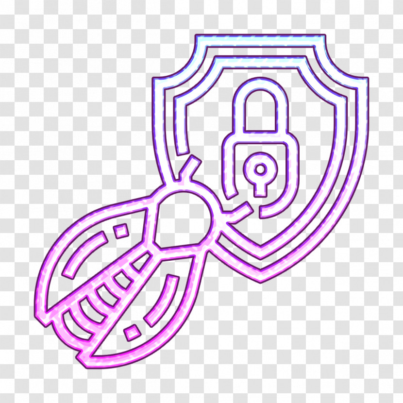 Protection Icon Cyber Crime Icon Bug Icon Transparent PNG