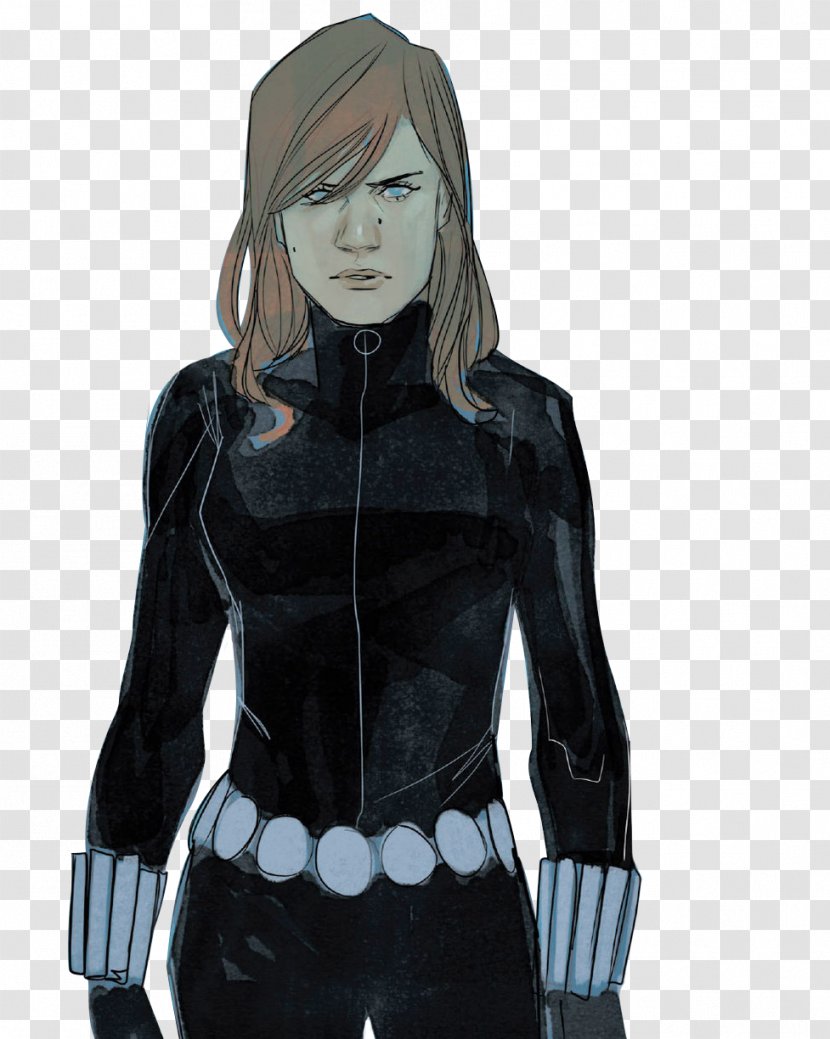Scarlett Johansson Black Widow Marvel Avengers Assemble Bucky Barnes Clint Barton - Watercolor - Bad Behavior Transparent PNG