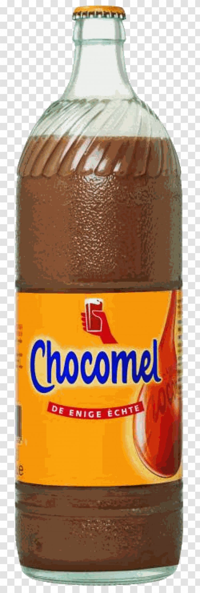 Chocolate Milk Chocomel Glass Bottle Liter - Fizzy Drinks Transparent PNG