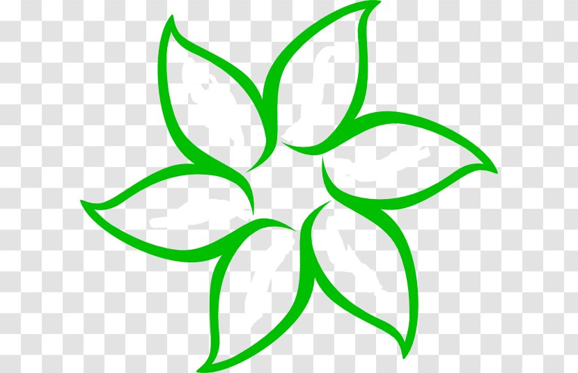 Flower Drawing Clip Art - Flora - Green Transparent PNG