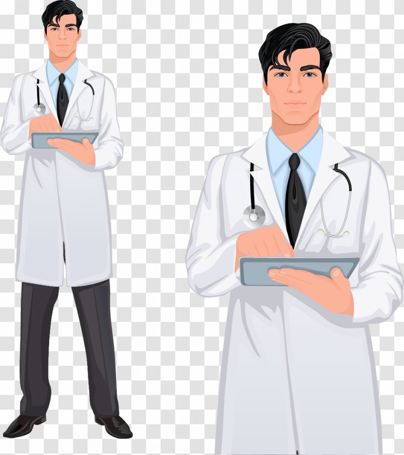 Stock Photography Physician Royalty-free Euclidean Vector - Uniform - Handsome Male Doctor Transparent PNG