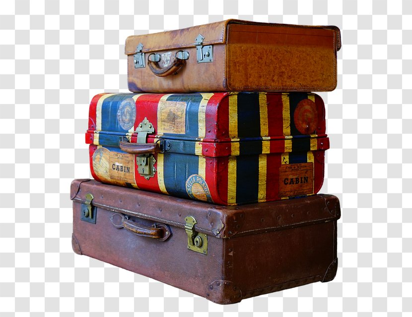 Suitcase Baggage Travel Vacation - Bag - Retro Transparent PNG